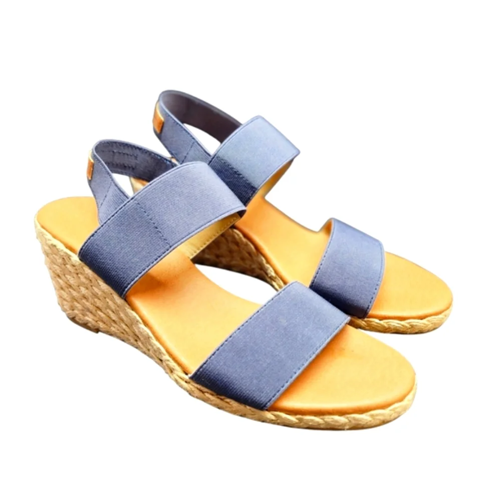 Tommy Bahama Blue Wedge Sandals Size 8.5‎